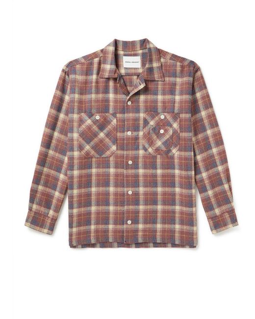 General Admission Checked Brushed Wool-Blend Flannel Shirt