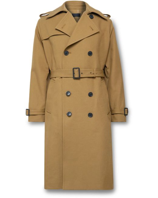 Nili Lotan Trenton Double-Breasted Belted Cotton-Canvas Trench Coat