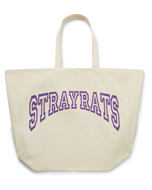 Stray Rats Logo-Print Cotton-Canvas Tote Bag