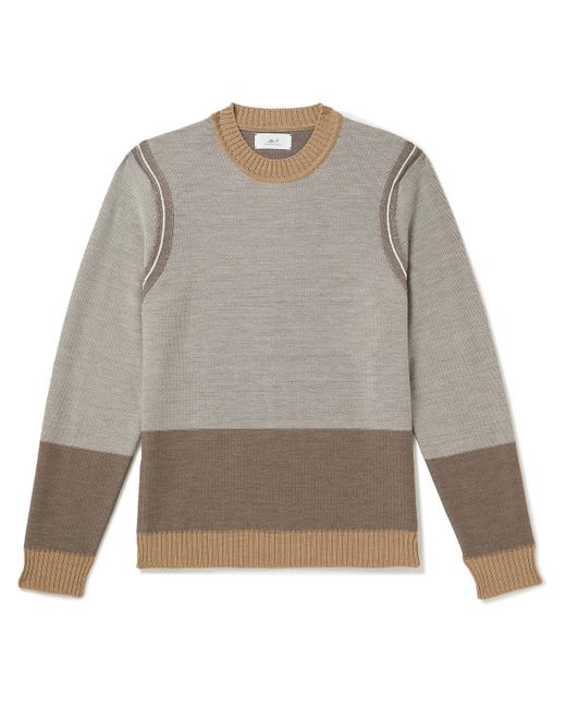 Mr P. Mr P. Colour-Block Merino Wool Sweater