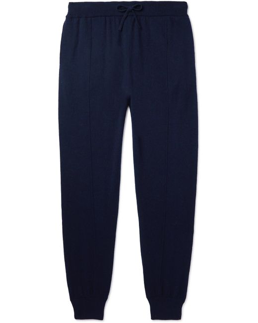 Mr P. Mr P. Tapered Pintucked Wool and Cashmere-Blend Sweatpants
