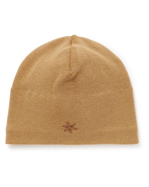 Goldwin Logo-Embroidered Knitted Ski Beanie
