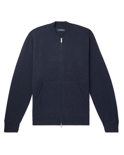 Thom Sweeney Virgin Wool and Cashmere-Blend Zip-Up Cardigan
