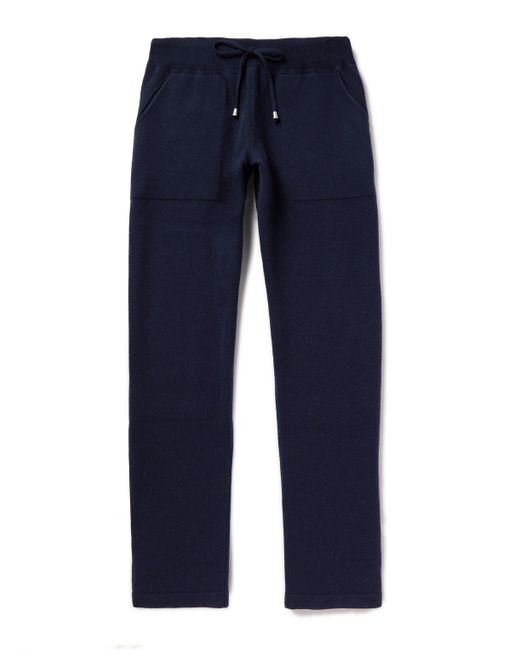 Thom Sweeney Virgin Wool and Cashmere-Bend Track Pants