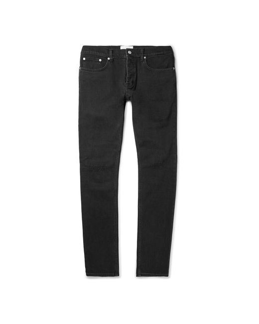 Sandro Slim-Fit Distressed Stretch-Denim Jeans