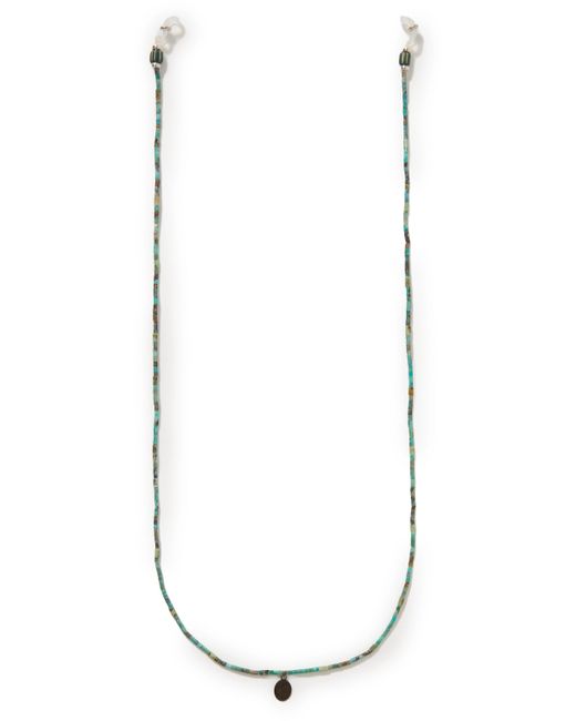 Mikia Multi-Stone and Sterling Silver Glasses Chain