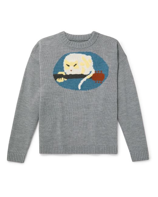 Kapital Fat Cat Intarsia Sweater