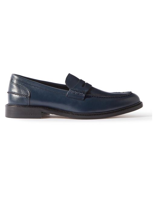 Vinny'S Townee Polished-Leather Penny Loafers
