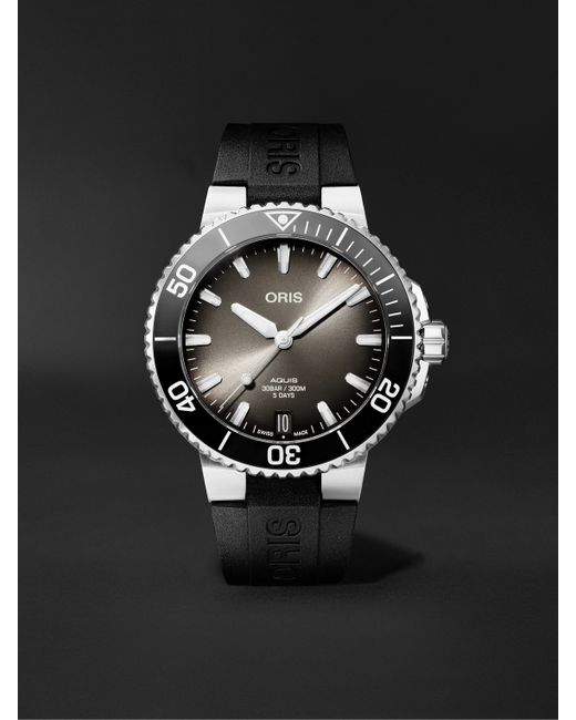 Oris Aquis Date Automatic 41.5mm Stainless Steel and Rubber Watch Ref. No. 01 400 7769 4154-07 4 22 74FC