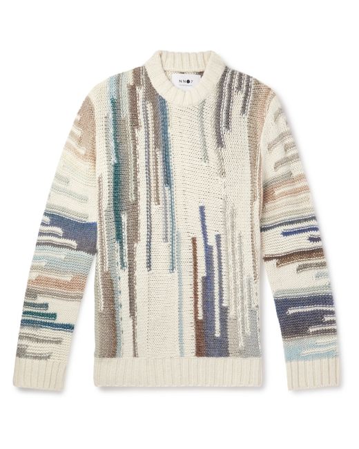 Nn07 Brady 6524 Intarsia Wool-Blend Sweater