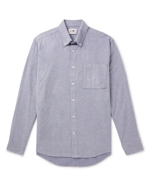 Nn07 Arne Button-Down Collar Cotton-Poplin Shirt