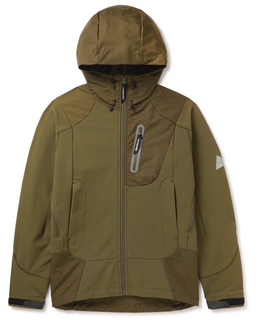 And Wander Stretch-Shell Hooded Jacket