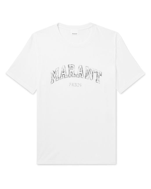 Isabel Marant Logo-Print Cotton-Jersey T-Shirt
