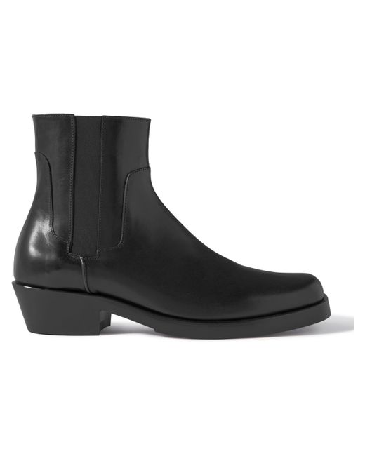 Raf Simons Leather Western Boots