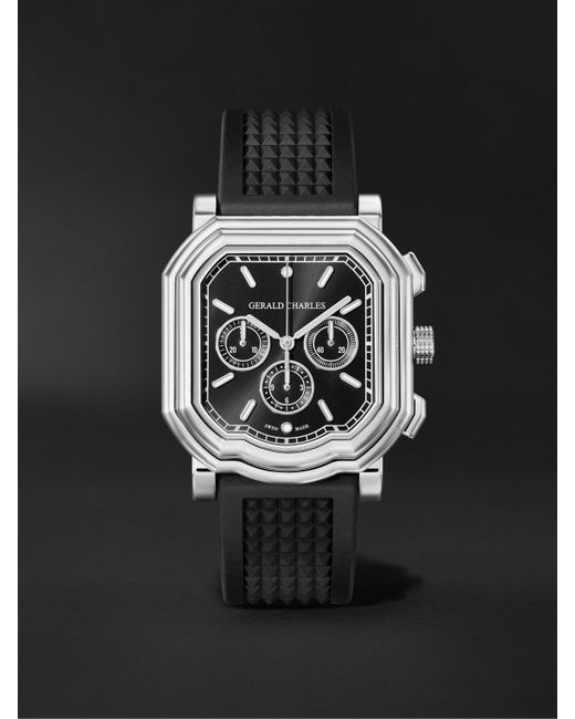 Gerald Charles Maestro 3.0 Automatic Chronograph 39mm Stainless Steel and Rubber Watch Ref No. GC3.0-A-00