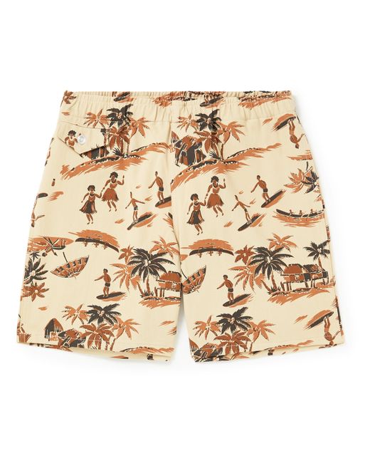 The Real Mccoy'S Straight-Leg Printed Cotton-Twill Shorts