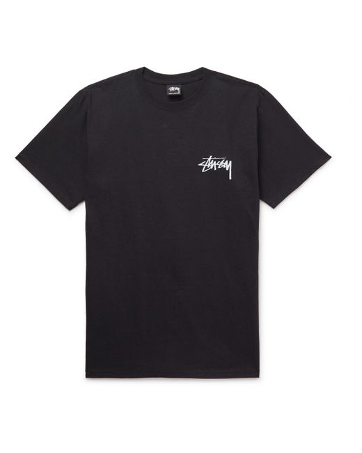 Stussy Logo-Print Cotton-Jersey T-Shirt