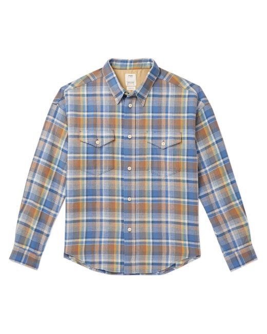 Visvim Frontier Checked Wool and Linen-Blend Flannel Shirt