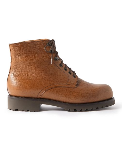 J.M. Weston Full-Grain Leather Lace-Up Boots