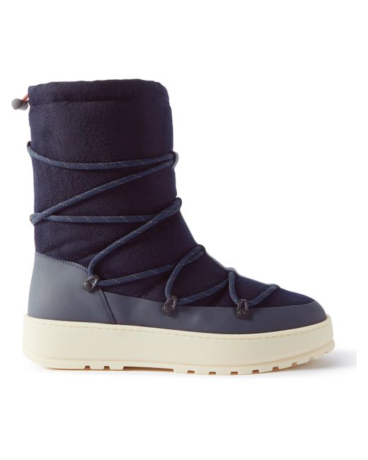 Loro Piana Snow Wander Quilted Leather-Trimmed and Cashmere Boots