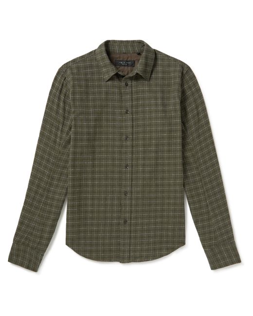 Rag & Bone Fit 2 Checked Cotton-Flannel Shirt