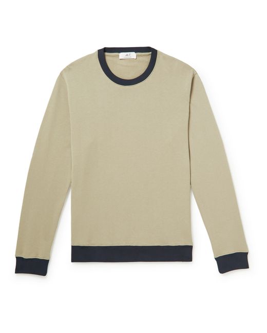 Mr P. Mr P. Colour-Block Cotton-Jersey Sweatshirt