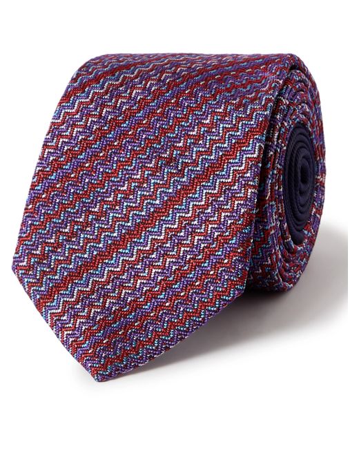 Missoni Striped Silk-Jacquard Tie