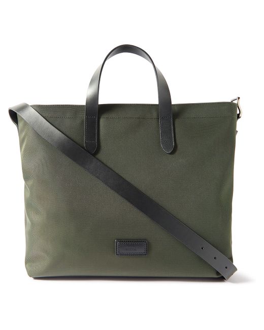 Mismo M/S Unite Leather-Trimmed Nylon Tote Bag