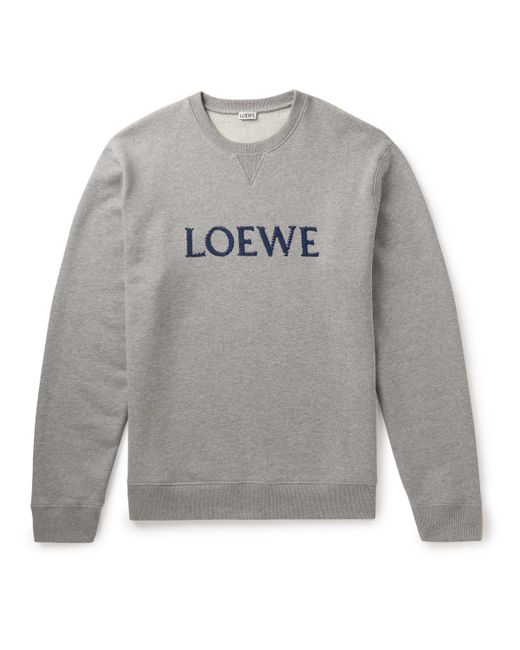 Loewe Logo-Embroidered Cotton-Jersey Sweatshirt