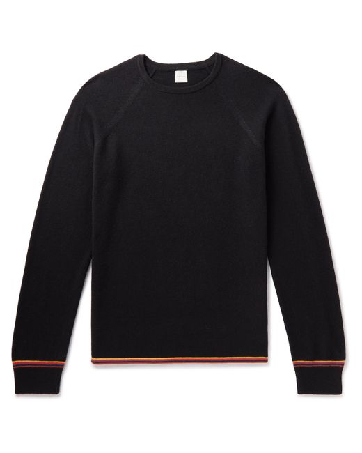 Paul Smith Contrast-Tipped Merino Wool Sweater