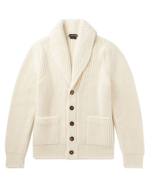 Tom Ford Shawl-Collar Cashmere and Mohair-Blend Cardigan