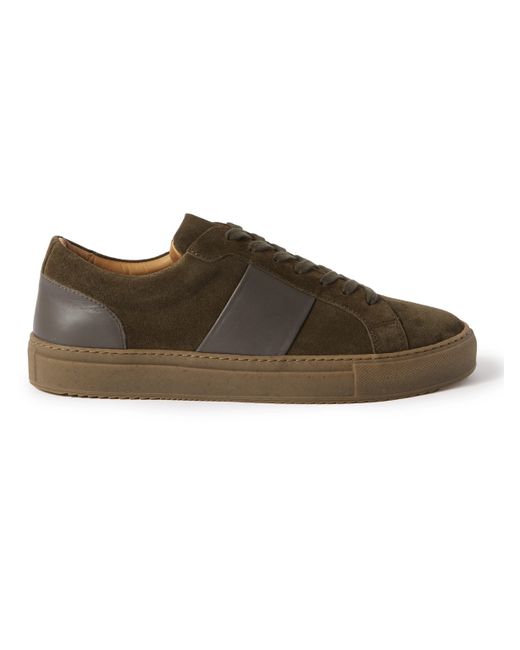 Mr P. Mr P. Larry Leather-Trimmed Regenerated Suede by evolo Sneakers