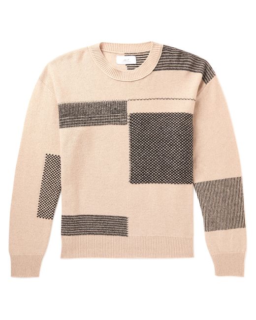Mr P. Mr P. Jacquard-Knit Cashmere-Blend Sweater