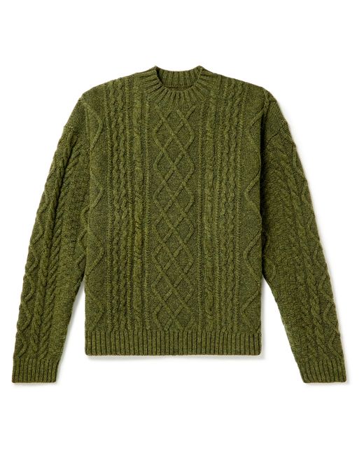 Kapital Intarsia Cable-Knit Wool-Blend Sweater