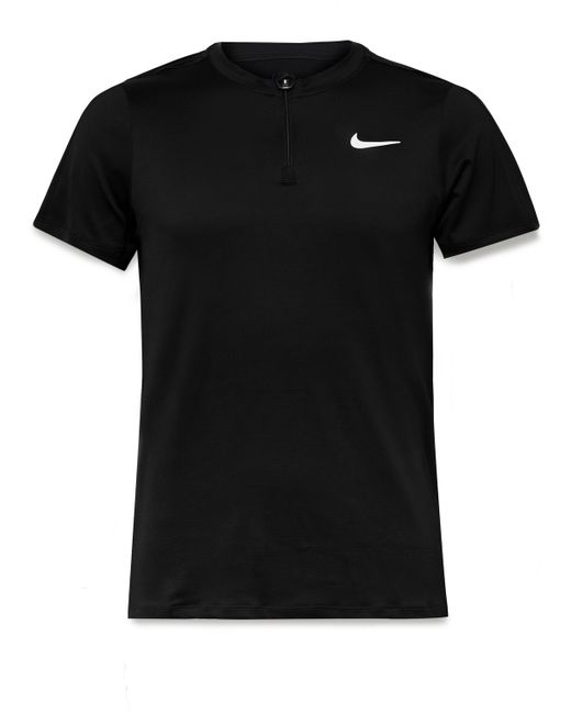 Nike Tennis NikeCourt Advantage Slim-Fit Dri-FIT Mesh Half-Zip Tennis T-Shirt