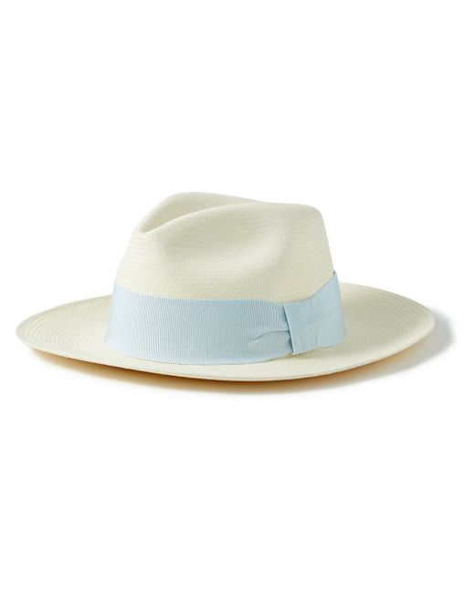 Frescobol Carioca Rafael Grosgrain-Trimmed Straw Panama Hat
