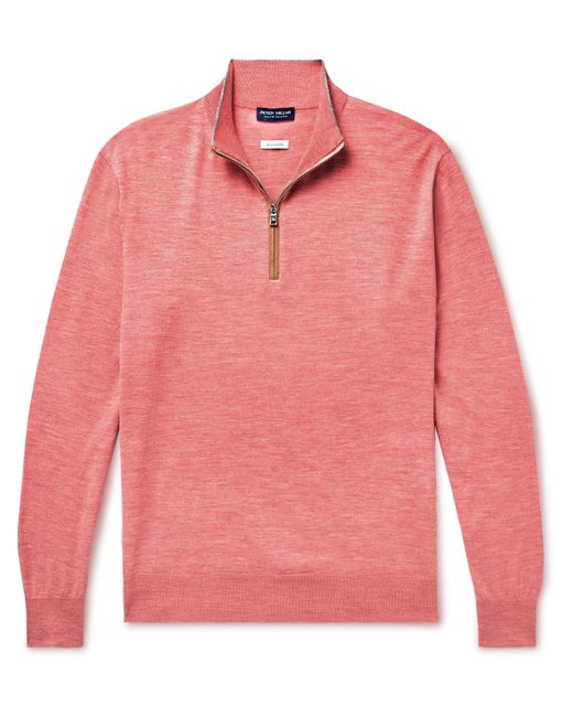 Peter Millar Excursionist Flex Wool-Blend Half-Zip Sweater