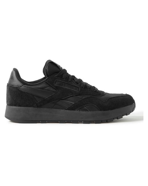 Reebok Maison Margiela Project 0 Shell Suede and Leather Sneakers