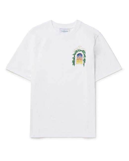 Casablanca Avenida Logo-Print Cotton-Jersey T-Shirt