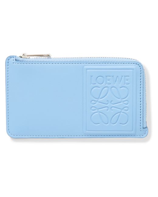 Loewe Logo-Debossed Leather Zipped Cardholder
