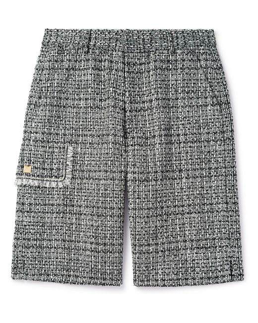 Valentino Straight-Leg Cotton-Blend Bouclé-Tweed Bermuda Shorts