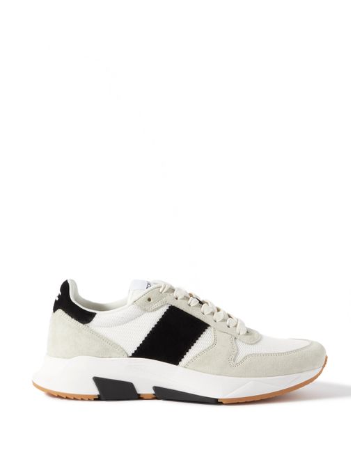 Tom Ford Jagga Suede and Mesh Sneakers