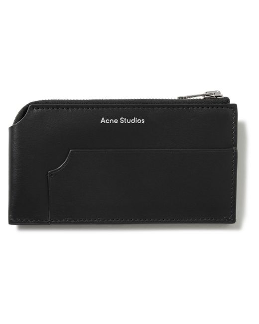 Acne Studios Logo-Print Zip-Around Wallet