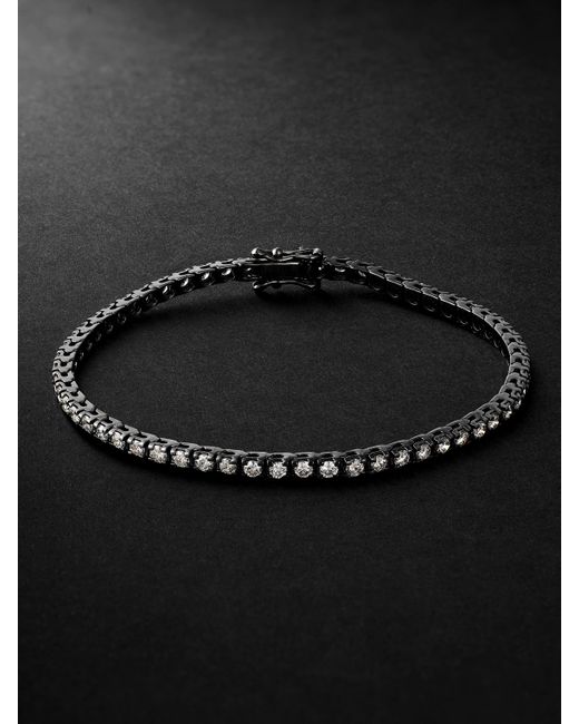 Kolours Jewelry Spectra Blackened Gold Diamond Tennis Bracelet