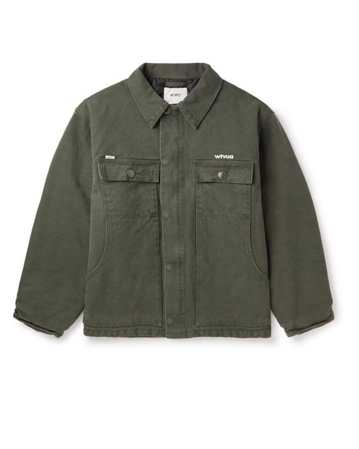 Wtaps Mich Logo-Embroidered Cotton-Canvas Jacket