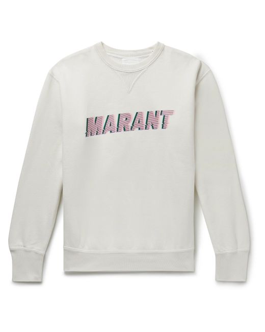 Isabel Marant Flash Logo-Print Cotton-Blend Jersey Sweatshirt