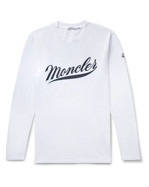 Moncler Logo-Embroidered Cotton-Jersey T-shirt