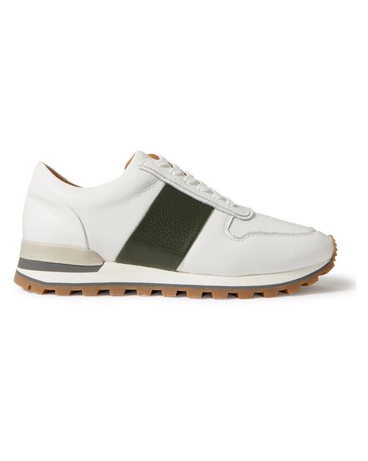 Mr P. Mr P. Panelled Full-Grain Leather Sneakers