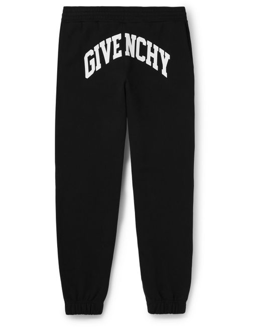 Givenchy Slim-Fit Tapered Logo-Print Cotton-Jersey Sweatpants