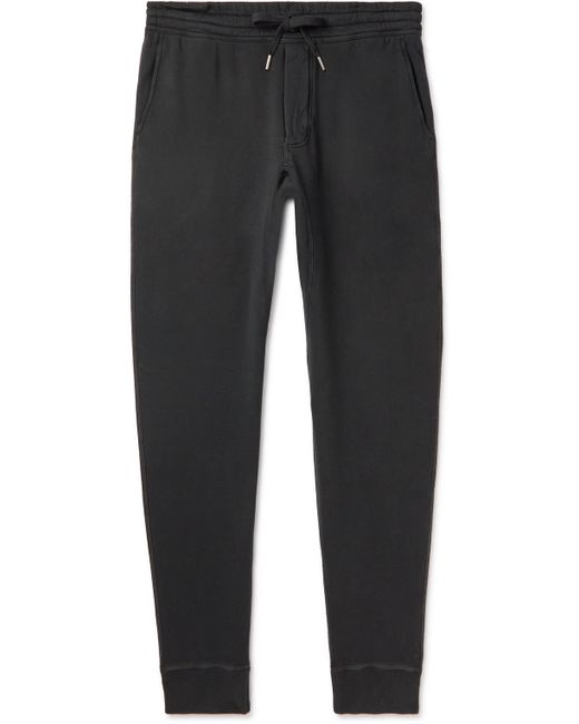 Tom Ford Tapered Garment-Dyed Cotton-Jersey Sweatpants